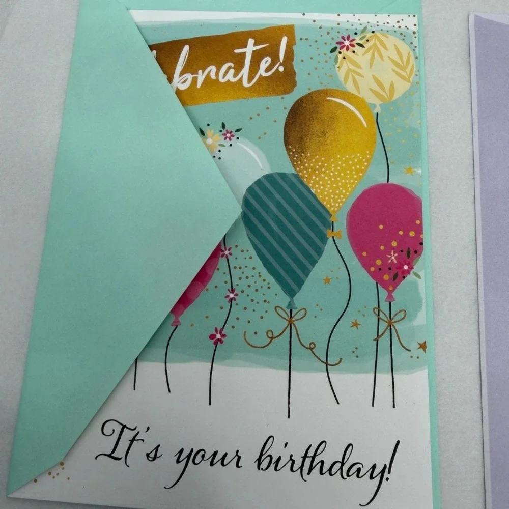 Birthday Greeting Card Mixed LOT of 8 Assortment Colorful Stationery Ephemera